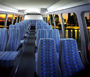 Inside Shuttle Bus